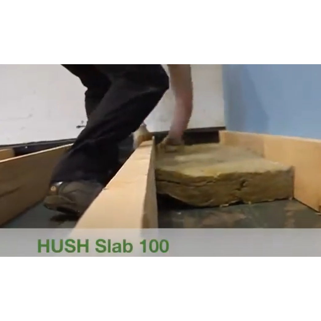 Hush-Slab 100 Sound Absorber for Separating Wall and Floor Acoustic Insulation Hush-Slab 100 Sound Absorber for Separating Wall and Floor Acoustic Insulation