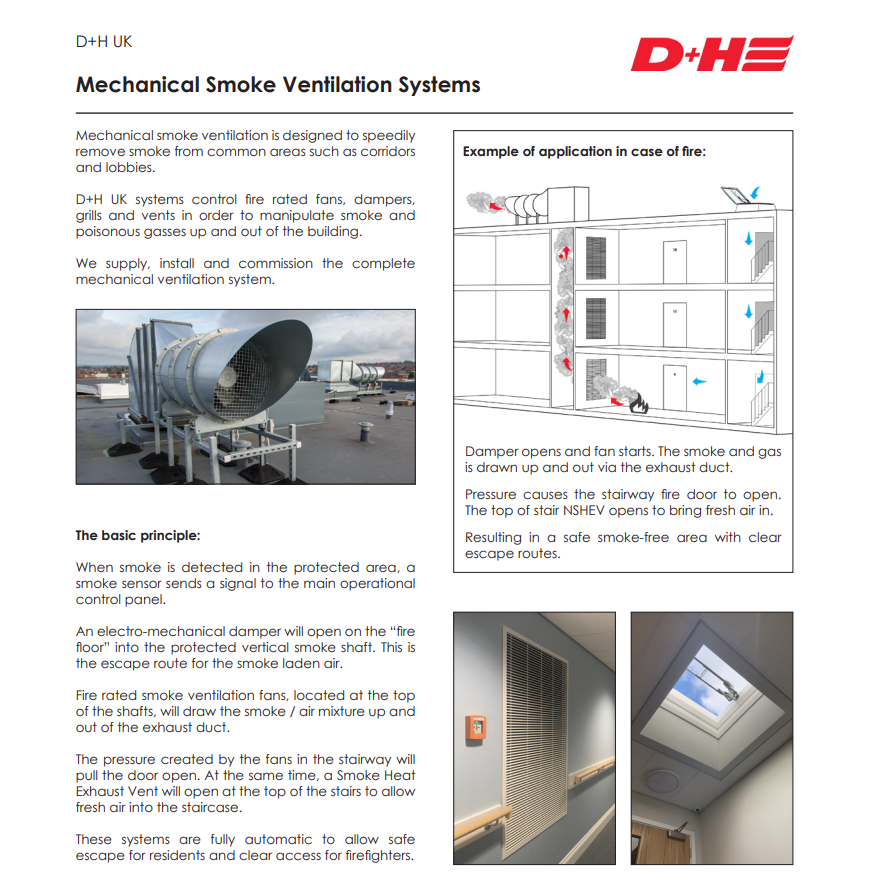 Mechanical Smoke Ventilation Systems Mechanical Smoke Ventilation Systems