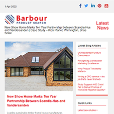 New Show Home Marks Ten Year Partnership Between Scandia-Hus and Vandersanden |  Case Study – Kids Planet, Winnington, Brise Soleil
