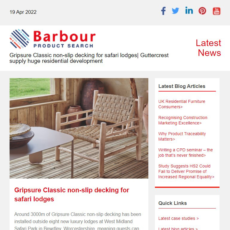 Gripsure Classic non-slip decking for safari lodges|  Guttercrest supply huge residential development