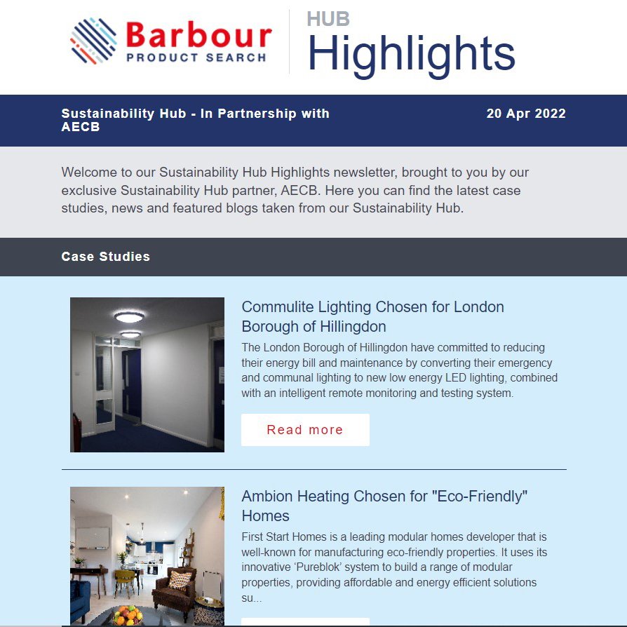 Sustainability Hub - In Partnership with AECB