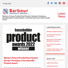 Marley’s Future-Proofed Roof System Scoops Prestigious Housebuilder Product Award | Evermat Core from Green Roofs Direct