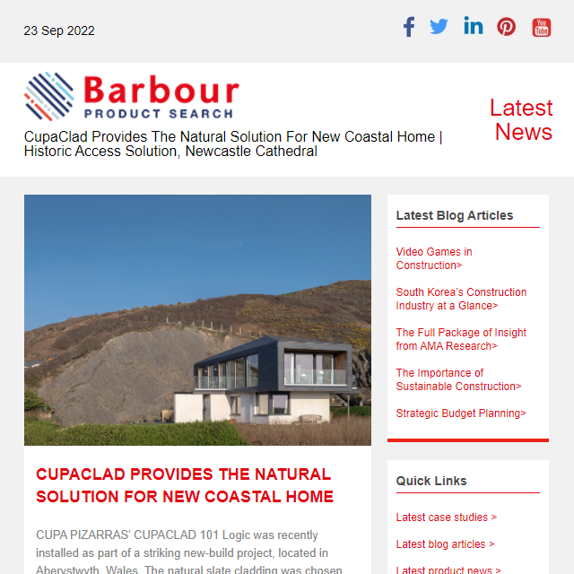 CupaClad Provides The Natural Solution For New Coastal Home|  Historic Access Solution, Newcastle Cathedral