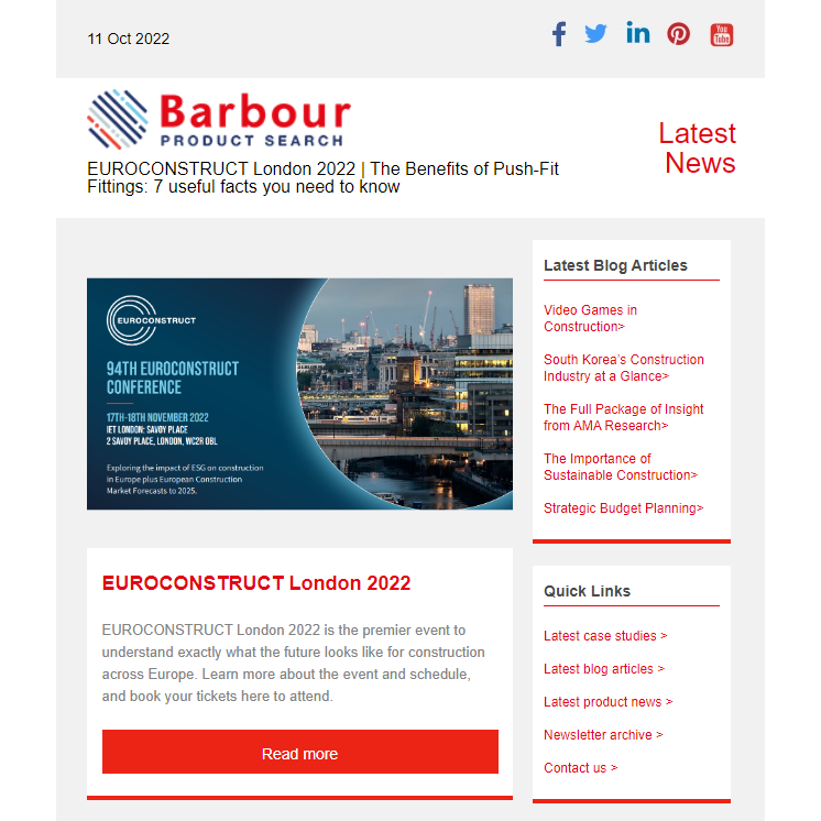EUROCONSTRUCT London 2022 |  The Benefits of Push-Fit Fittings: 7 useful facts you need to know