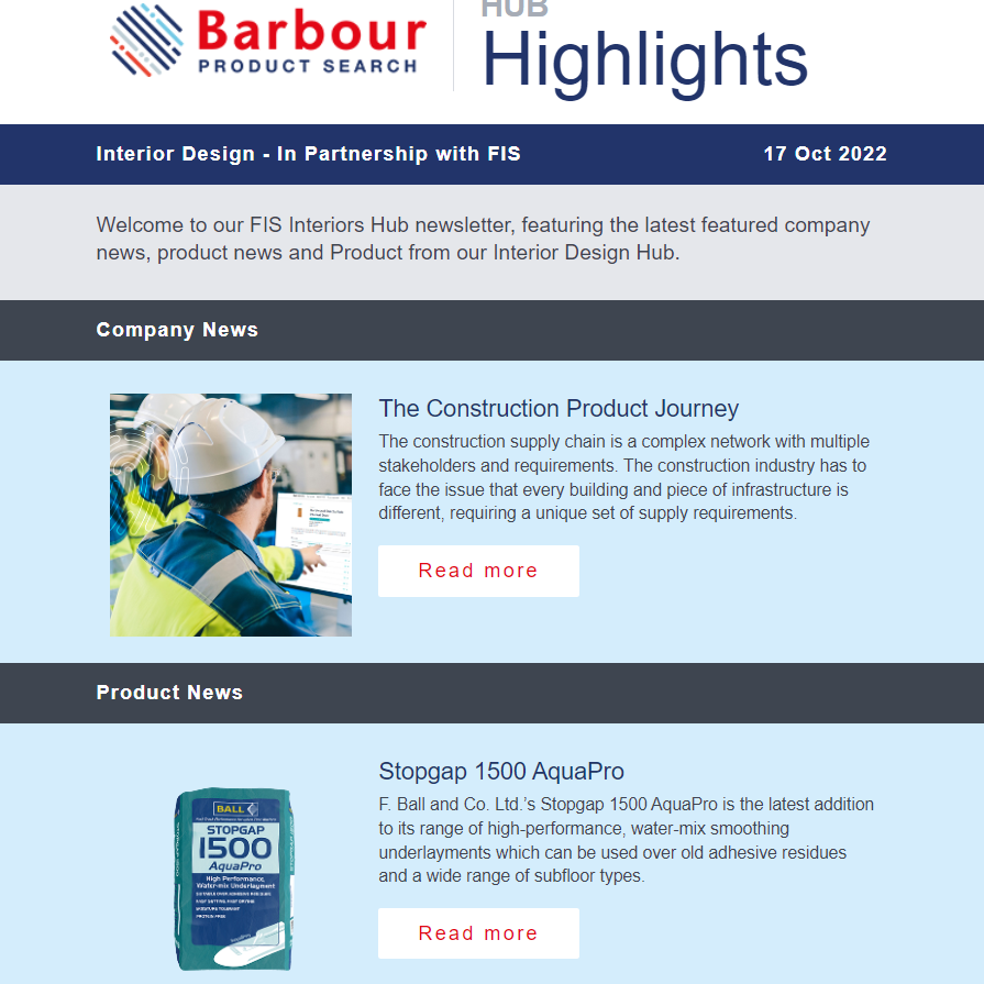Interior Design - In Partnership with FIS | Latest product news, blogs and case studies