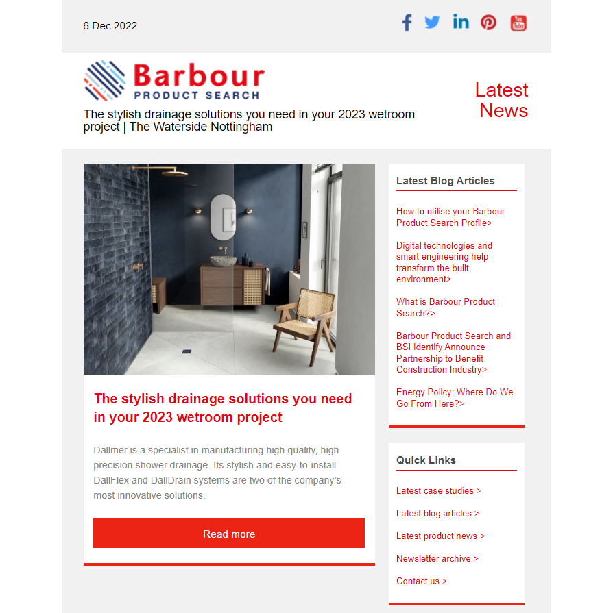 The stylish drainage solutions you need in your 2023 wetroom project | The Waterside Nottingham