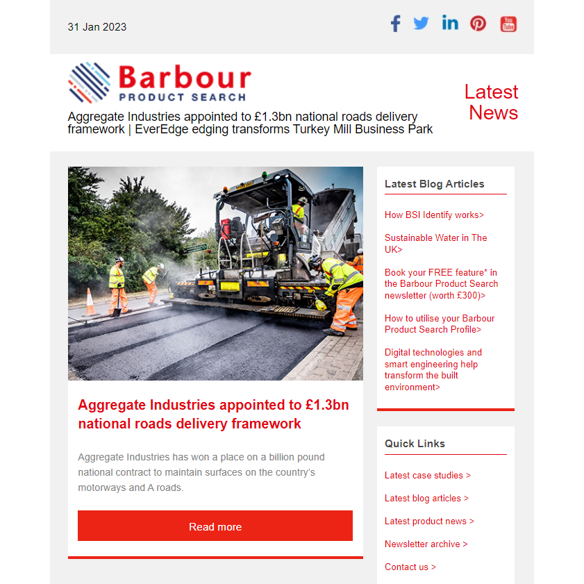 Aggregate Industries appointed to £1.3bn national roads delivery framework | EverEdge edging transforms Turkey Mill Business Park