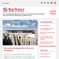 Zinc roofs and facades for all forms of architecture |  Bristol Airport soars with PPG's Johnstone's Trade Air Pure