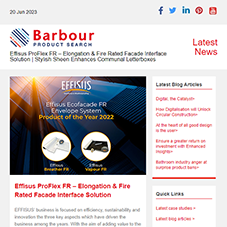 Effisus ProFlex FR – Elongation & Fire Rated Facade Interface Solution | Stylish Sheen Enhances Communal Letterboxes