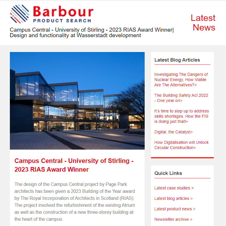 Campus Central - University of Stirling - 2023 RIAS Award Winner| Design and functionality at Wasserstadt development