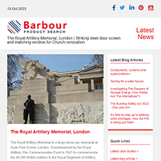 The Royal Artillery Memorial, London |  Striking steel door screen and matching window for Church renovation