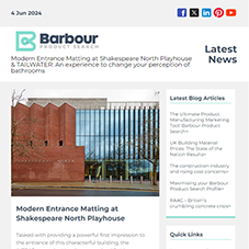 Modern Entrance Matting at Shakespeare North Playhouse  |  TAILWATER: An experience to change your perception of bathrooms