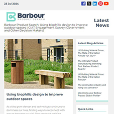 Barbour Product Search: Using biophilic design to improve outdoor spaces | CIAT Engagement Survey (Government and Other Decision Makers)