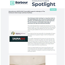 Sauna360 supports redesign of The Fairlawns Hotel & Spa wellness facilities.