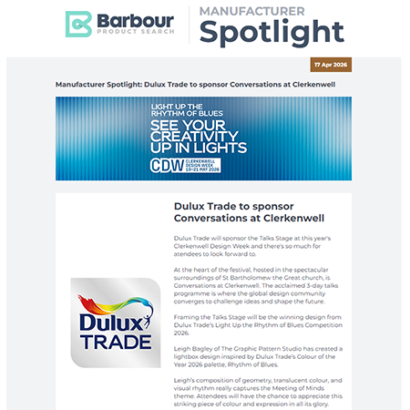 Manufacturer Spotlight |Dulux Trade to sponsor Conversations at Clerkenwell