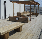 Timber decking using TD supports, Genesis Homes, London Timber decking using TD supports, Genesis Homes, London