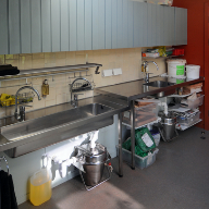 Stainless steel sinktops for Watts Gallery, Surrey Stainless steel sinktops for Watts Gallery, Surrey
