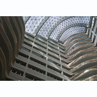 Coop Bank Worldwide Headquarters Building: Atrium clad with Topakustik Acoustic Panels Coop Bank Worldwide Headquarters Building: Atrium clad with Topakustik Acoustic Panels