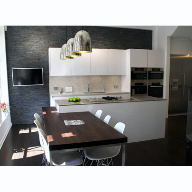 GEC Anderson stainless steel worktop specified for showroom GEC Anderson stainless steel worktop specified for showroom