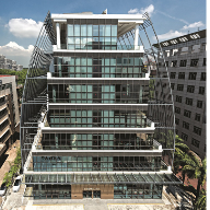 Reynaers curtain walling for Eiffel Tower inspired building Reynaers curtain walling for Eiffel Tower inspired building