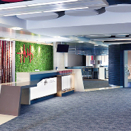 Hi-Macs helps the hub make a big impression Hi-Macs helps the hub make a big impression