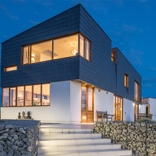 Vanguard rainscreen cladding for sustainable home Vanguard rainscreen cladding for sustainable home