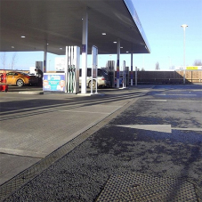 Hauraton surface drainage installed at Tesco Petrol Station Hauraton surface drainage installed at Tesco Petrol Station