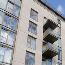 Cassette balconies right for rapid install at Lillie Square Cassette balconies right for rapid install at Lillie Square