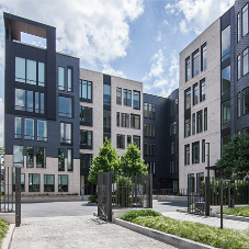 Lightweight natural slate cladding for luxury apartments Lightweight natural slate cladding for luxury apartments