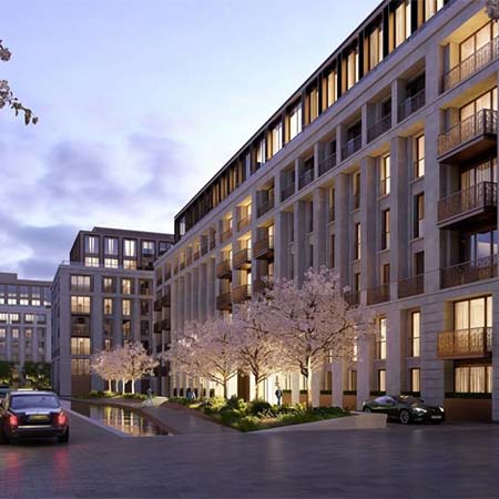 DPH pedestal system for Chelsea Barracks in London DPH pedestal system for Chelsea Barracks in London