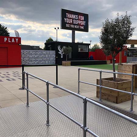 DPH Pedestal system for Crystal Palace Football Club DPH Pedestal system for Crystal Palace Football Club