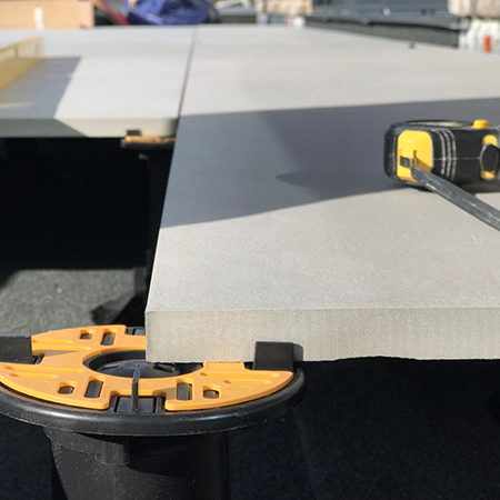 Self-leveling pedestals are the answer for a new build property Self-leveling pedestals are the answer for a new build property