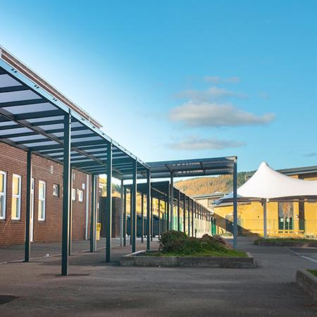 External works complement Tonypandy Middle school aesthetic External works complement Tonypandy Middle school aesthetic