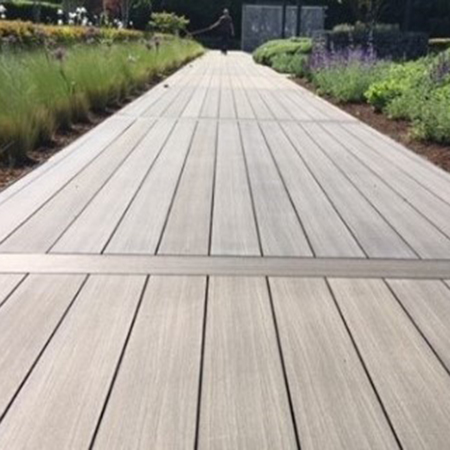 Fresh new IDecking replaces old wooden walkway Fresh new IDecking replaces old wooden walkway