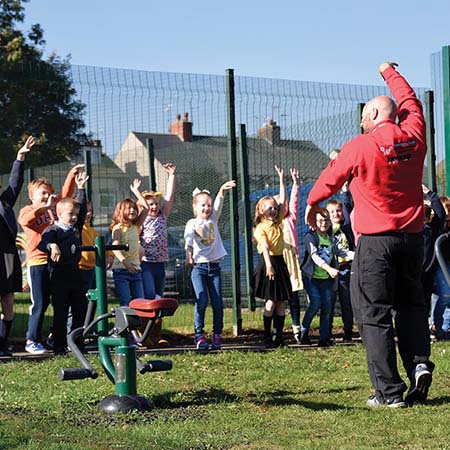 Children’s outdoor fitness range for Morton Primary Children’s outdoor fitness range for Morton Primary