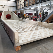 Headwalls with cascade panels Headwalls with cascade panels