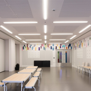 Improved acoustics for National Army Museum classroom with Topakustik acoustic panels Improved acoustics for National Army Museum classroom with Topakustik acoustic panels