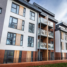 Profile 22 Optima windows fitted in contemporary new housing development Profile 22 Optima windows fitted in contemporary new housing development