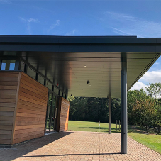 Great Hollands Sports Pavilion sports Skyline Soffit System Great Hollands Sports Pavilion sports Skyline Soffit System