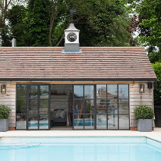 A Clement steel door screen chosen for this ‘dream’ pool house A Clement steel door screen chosen for this ‘dream’ pool house