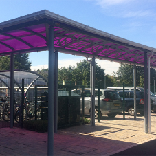 Stunning Broxap canopy for Iffley Academy in Oxford Stunning Broxap canopy for Iffley Academy in Oxford