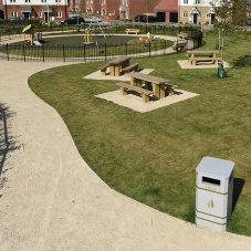 Broxap supply timber street furniture to new community Broxap supply timber street furniture to new community