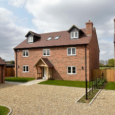 Two symmetrical new properties in rural Bedfordshire Two symmetrical new properties in rural Bedfordshire