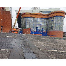 ULMA drainage channels in Ibrox Football Stadium, Glasgow, Scotland ULMA drainage channels in Ibrox Football Stadium, Glasgow, Scotland