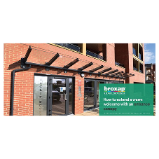 Entrance canopies for a warm welcome Entrance canopies for a warm welcome