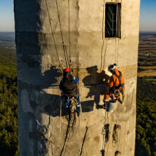 Reinforcement of the concrete structure of the technical tower Reinforcement of the concrete structure of the technical tower