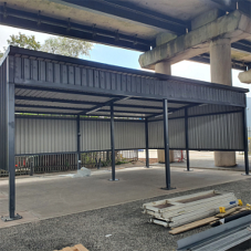 Broxap's Newcastle Monopitch Shelter Installed at National Highways Depot Broxap's Newcastle Monopitch Shelter Installed at National Highways Depot