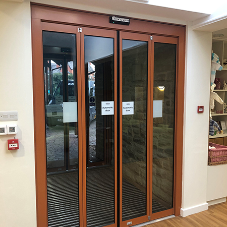 Compact Automatic Entrance for Hospice Refurbishment Compact Automatic Entrance for Hospice Refurbishment