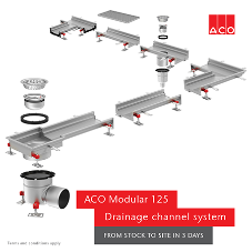 Three Day Delivery on Drainage Channels Now Available from ACO Three Day Delivery on Drainage Channels Now Available from ACO