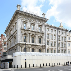 Stonework cleaning and façade repairs to Derby Gate, Houses of Parliament